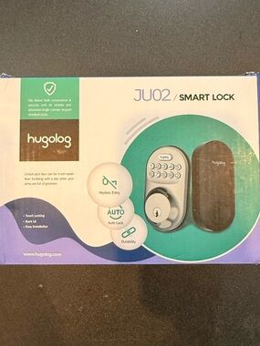 Hugolog JU02 Smart Lock - Silver and Black